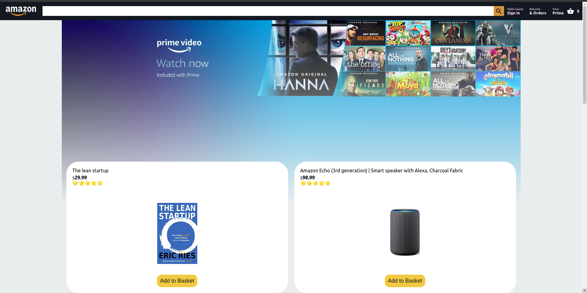 Amazon Store Clone